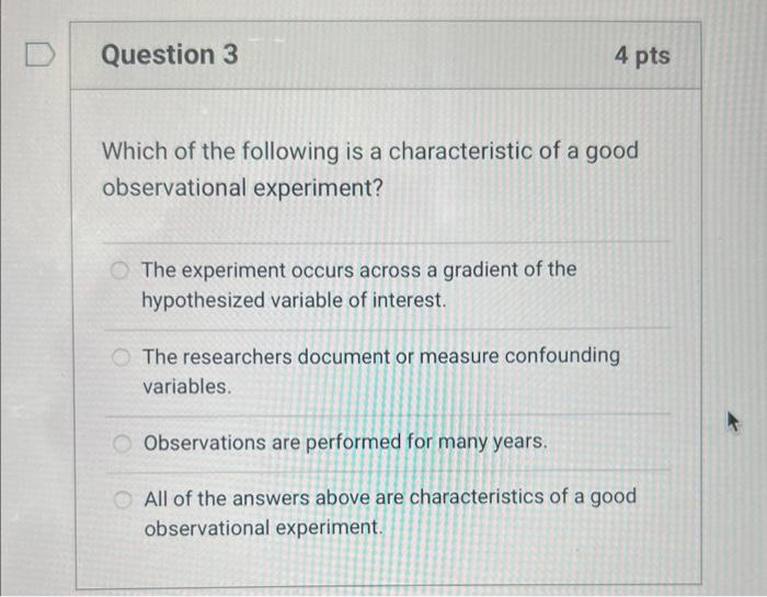 Solved Which of the following is a characteristic of a good | Chegg.com