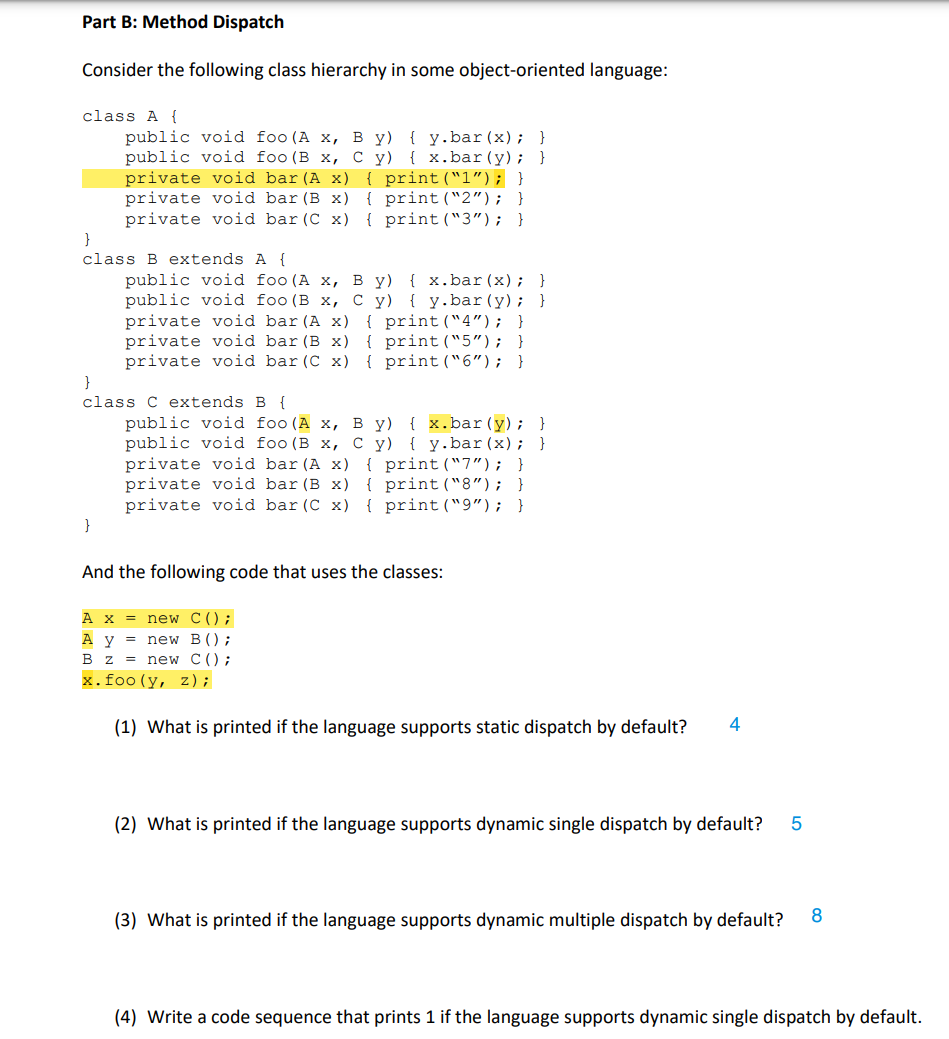 Solved solve and explain please: Part B: Method | Chegg.com