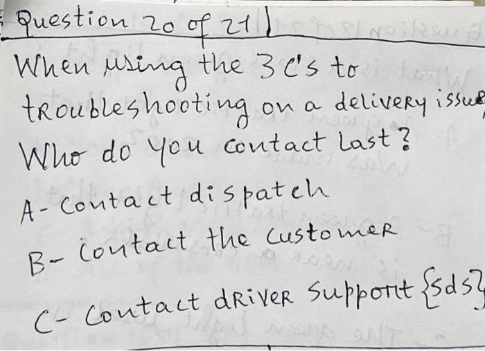 Solved Question 20 of 21 When using the 3C′s to | Chegg.com