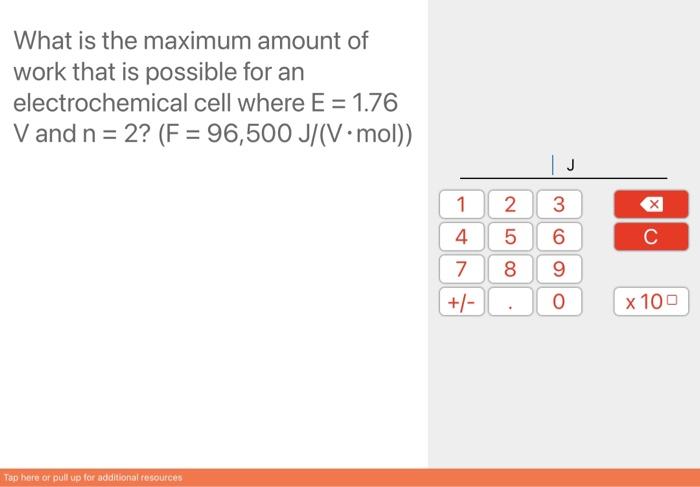 Solved What Is The Maximum Amount Of Work That Is Possibl Chegg Com