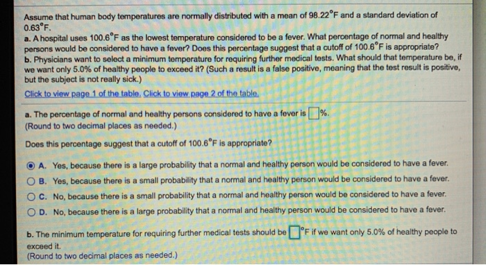 solved-assume-that-human-body-temperatures-are-normally-chegg