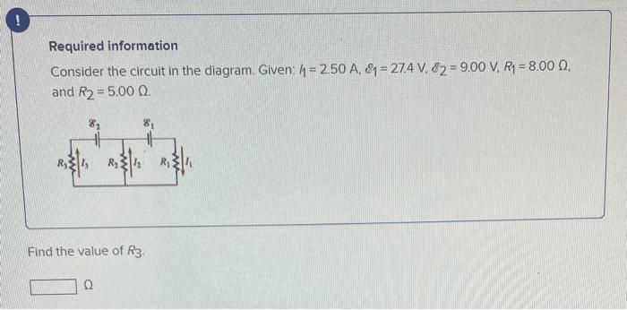 Solved ! Required information Consider the circuit in the | Chegg.com