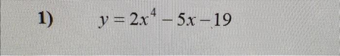 5 4x 2 =- 1 4x 19