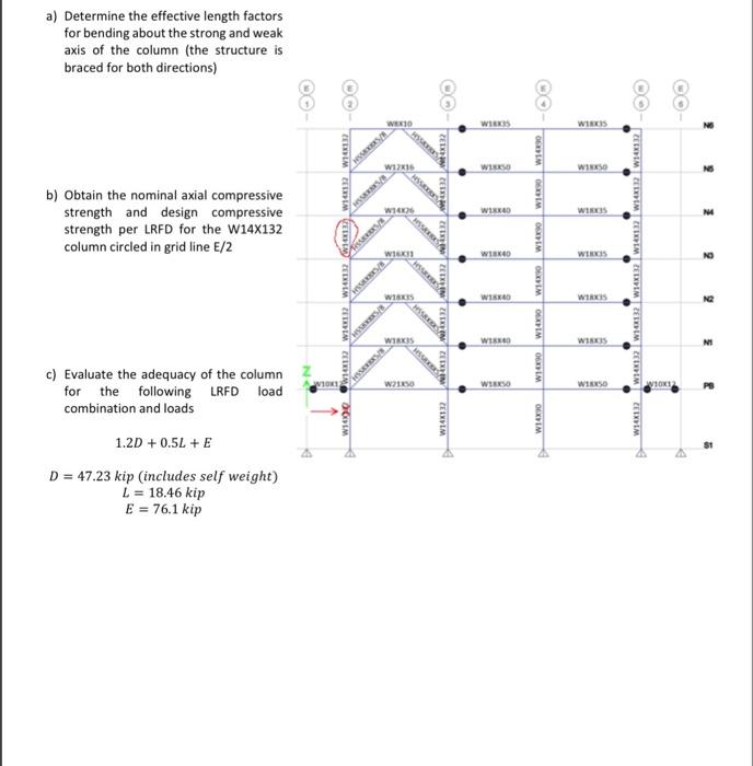Solved The lateral force resisting system of the following | Chegg.com