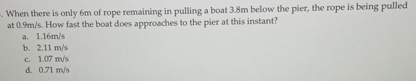 Solved -. When there is only 6m of rope remaining in pulling | Chegg.com