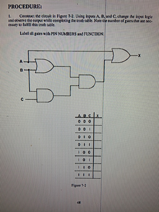 Solved PROCEDURE: 1. Construct the circuit in Figure 7-2. | Chegg.com