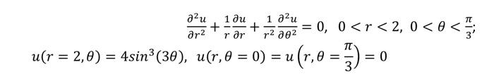 Solved ∂r2∂2u+r1∂r∂u+r21∂θ2∂2u=0,0 | Chegg.com