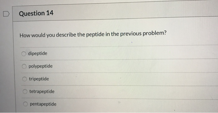 Solved Question 13 What Is The Name Of The Molecule Shown Chegg Com