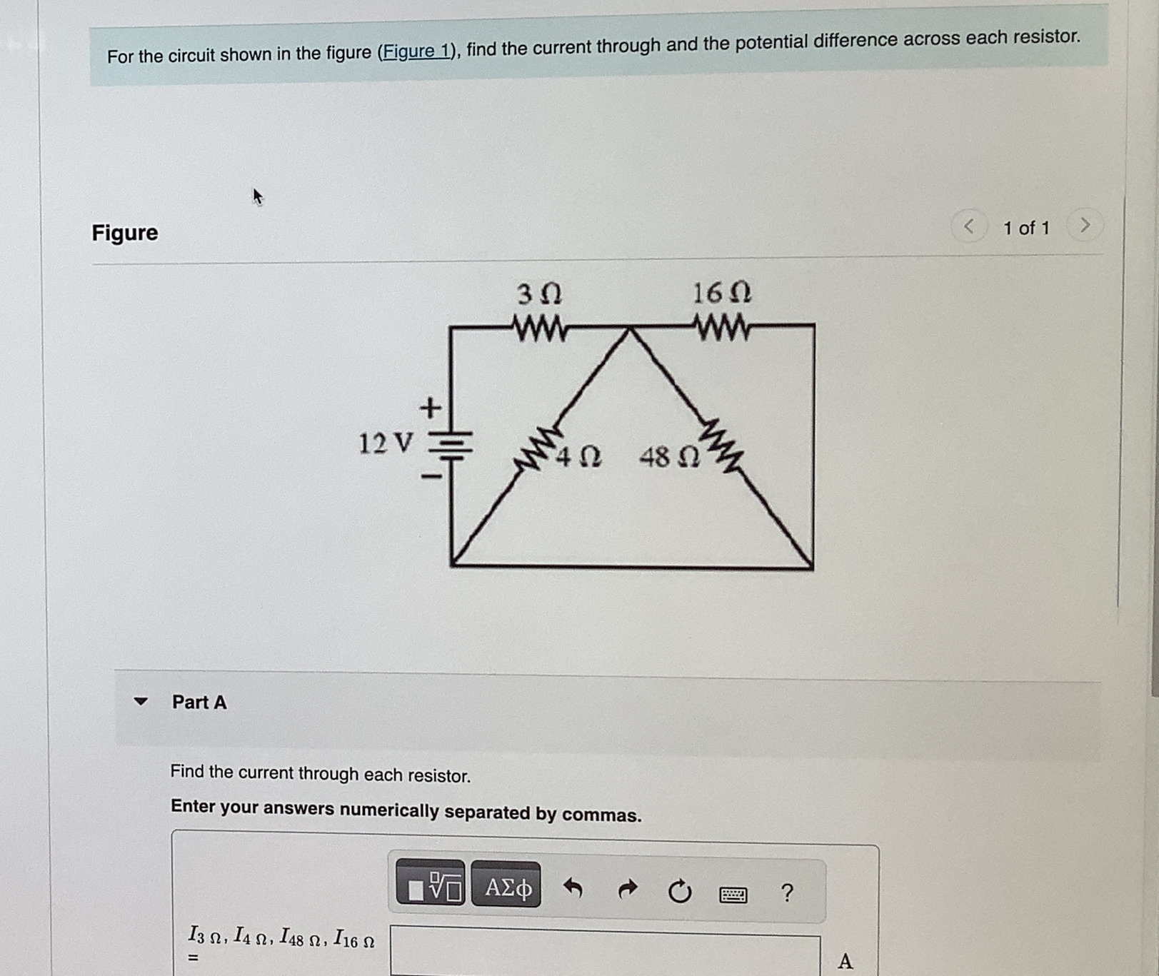 Solved For the circuit shown in the figure (Figure 1), ﻿find | Chegg.com