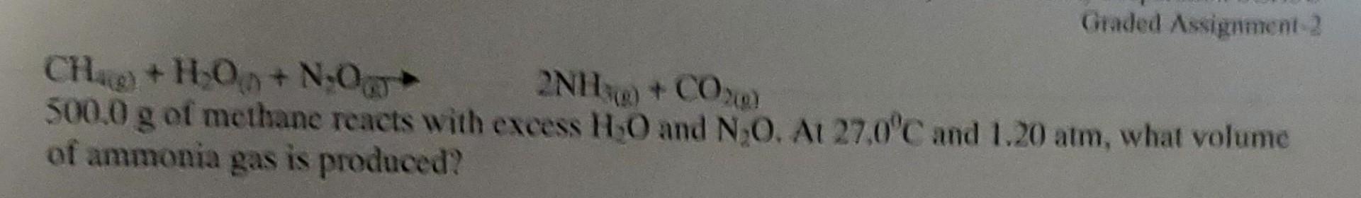 Solved 7 Ammonia A Useful Fertilizer Is Produced By The Chegg Com   Image 