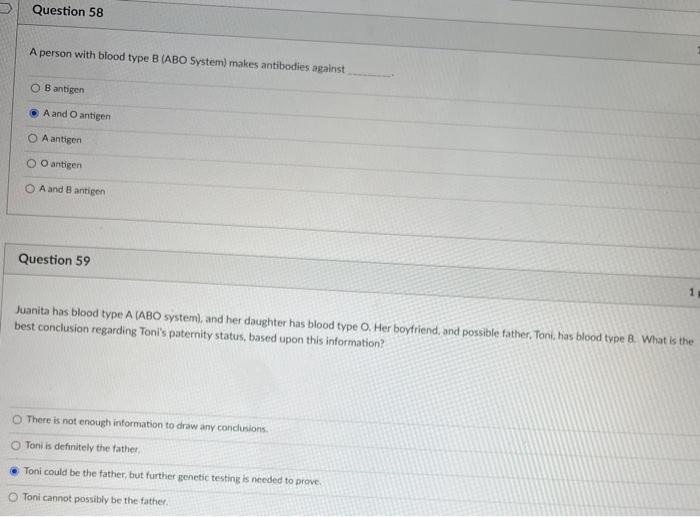 Solved A person with blood type B (ABO System) makes | Chegg.com