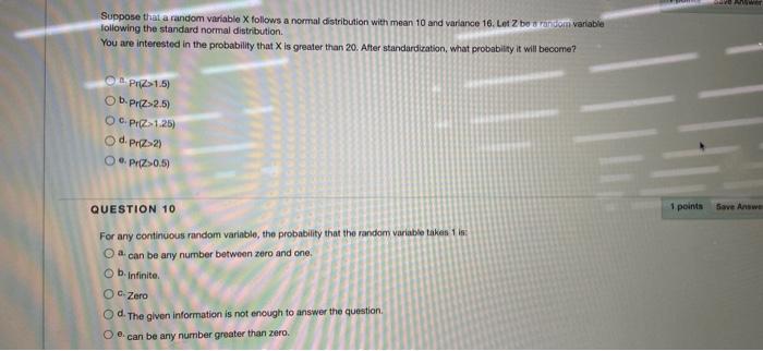 Solved Suppose that a random variablo X follows a nomal | Chegg.com