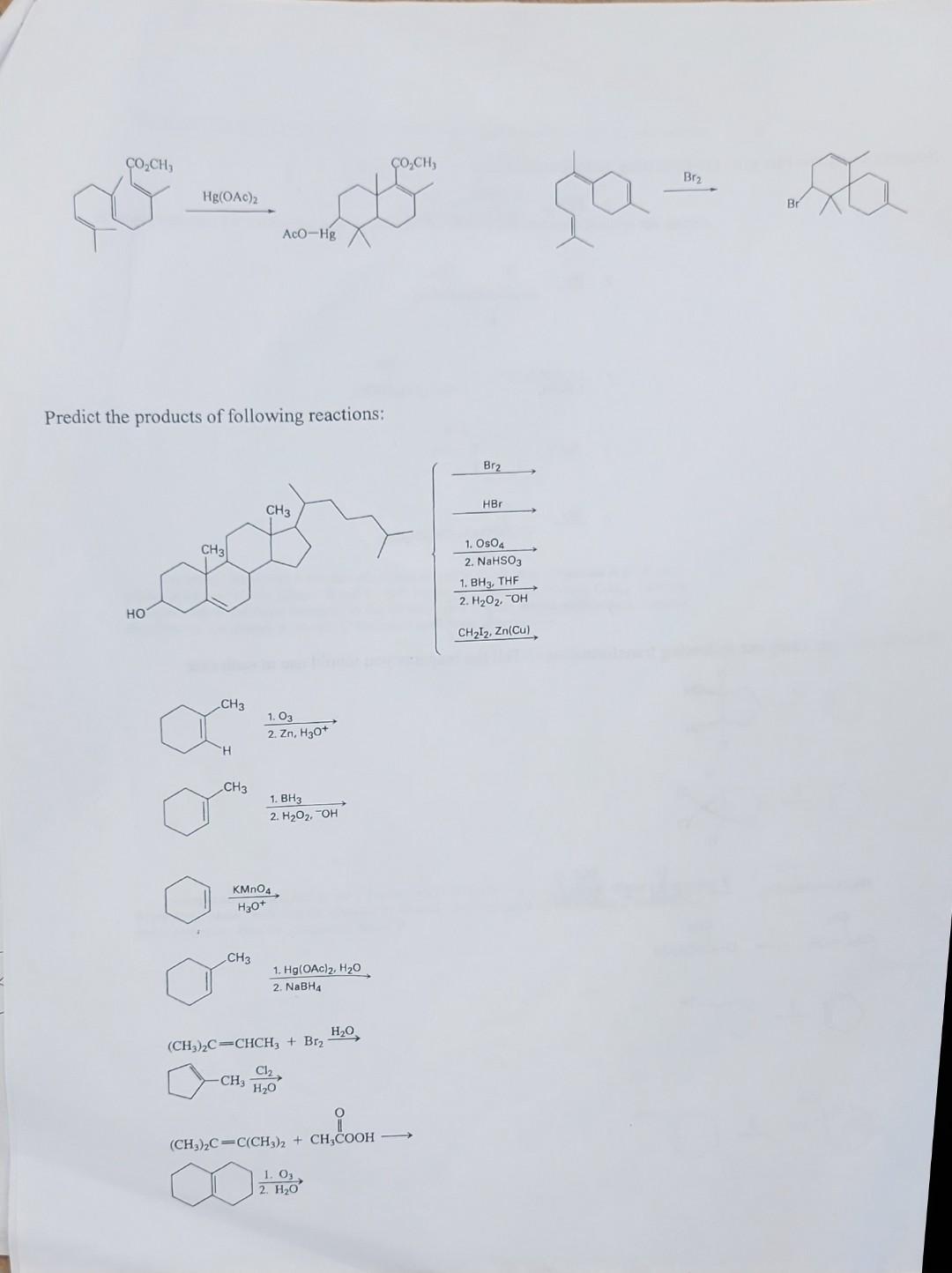 Solved Give reaction mechanism with details for following | Chegg.com