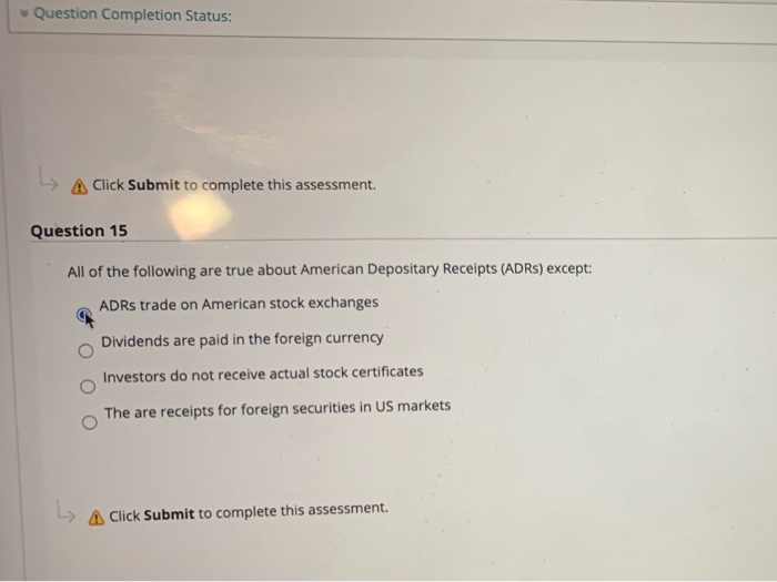 Solved Question Completion Status: A Click Submit to | Chegg.com