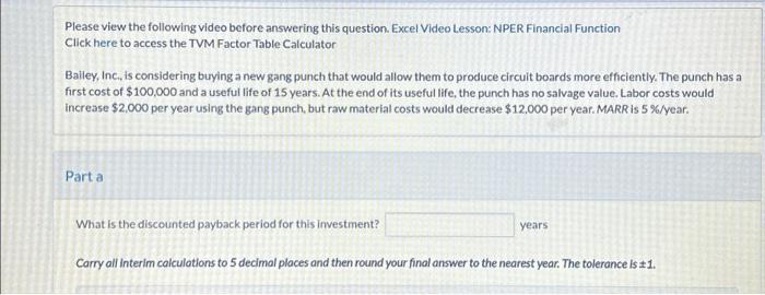 Solved] Answer Question Consider an investment that costs $100,000