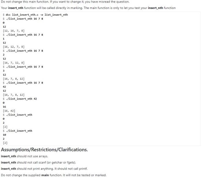 Solved CHALLENGE EXERCISE INDIVIDUAL Insert into the nth