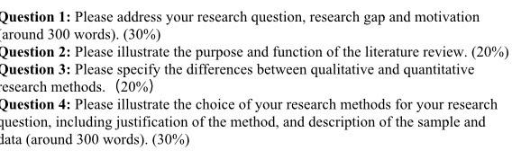 Question 1: Please address your research question, | Chegg.com