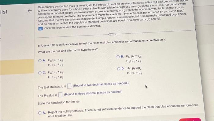 Solved Researchers conducted trials to investigate the | Chegg.com
