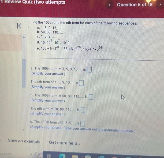 Solved 1 Review Quiz (two attempts K search Find the 100th | Chegg.com
