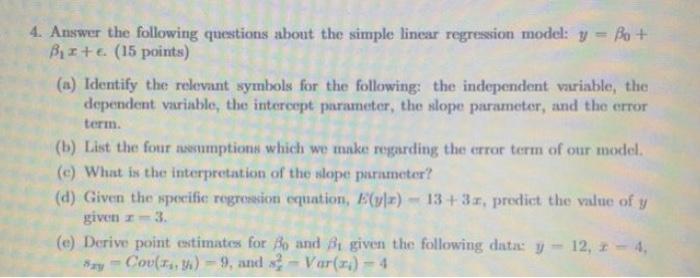 Solved i have done the first four parts but am stuck on the | Chegg.com