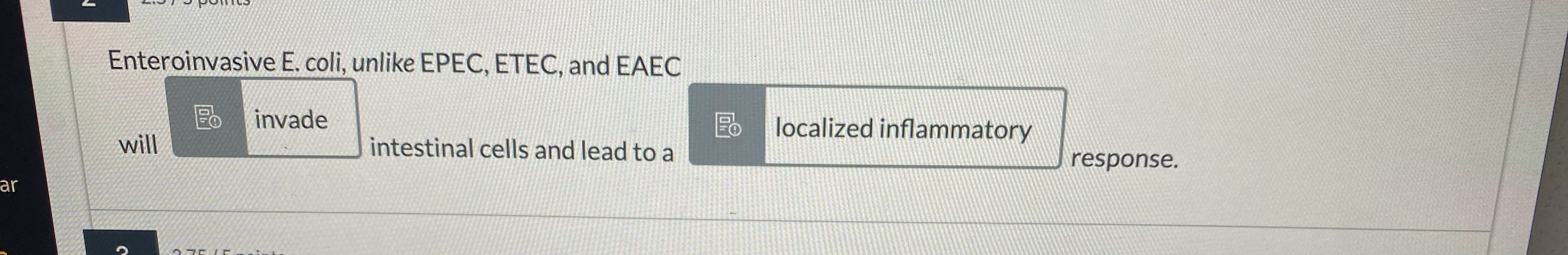 Solved Enteroinvasive E. ﻿coli, unlike EPEC, ETEC, and | Chegg.com