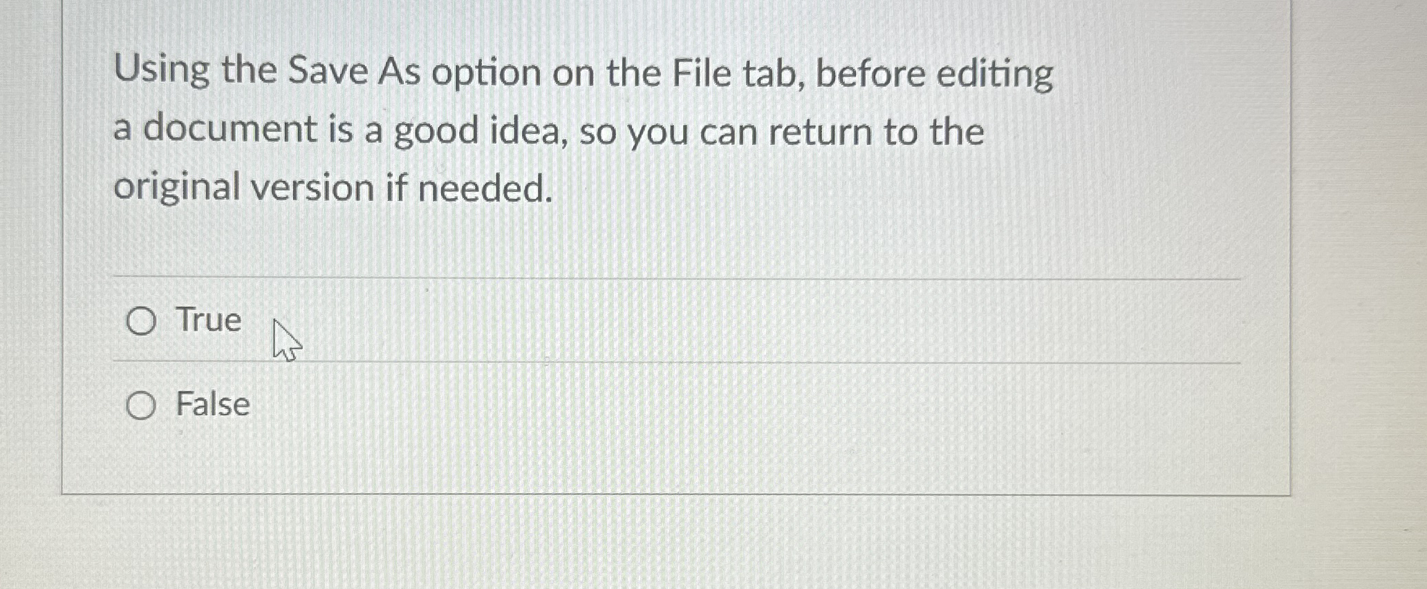 Solved Using the Save As option on the File tab, before | Chegg.com