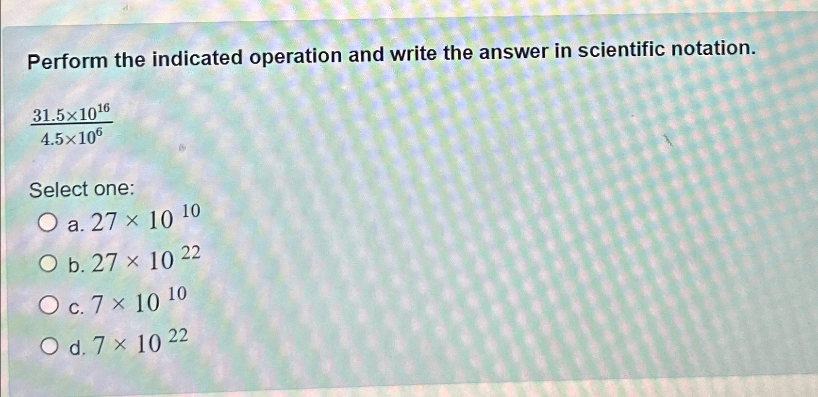 Solved Perform the indicated operation and write the answer | Chegg.com