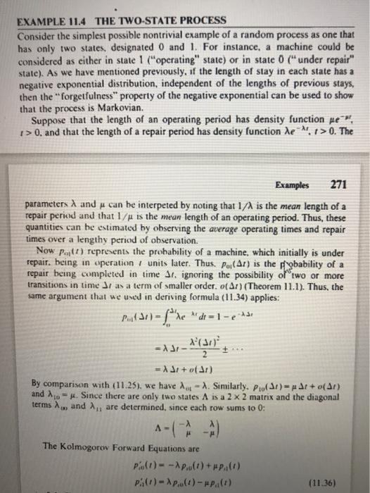 1. Find the limiting probabilities for the process of | Chegg.com