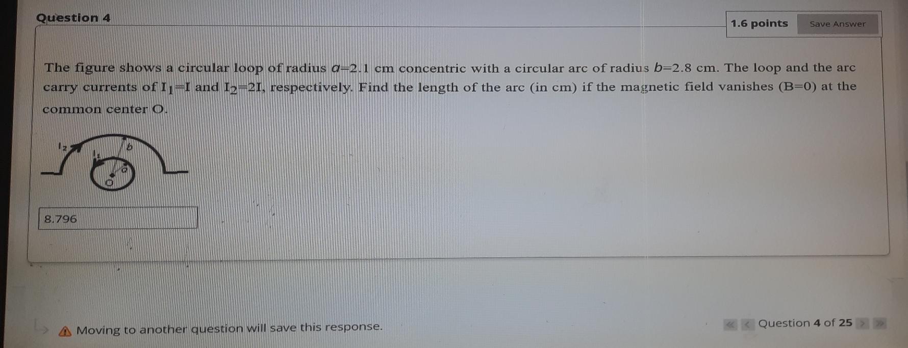Solved Question 4 1.6 points Save Answer The figure shows a | Chegg.com