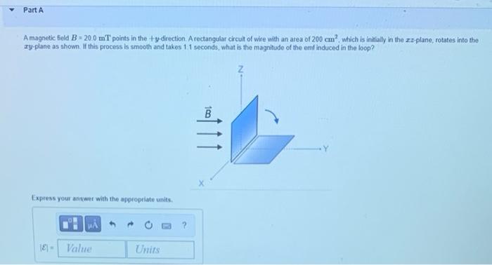 Solved A Magnetic Feld B=20.0mT Points In The +y-direction. | Chegg.com