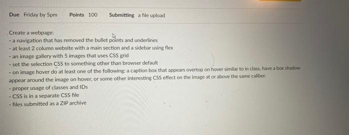 Solved Due Friday by 5pm Points 100 Submitting a file upload | Chegg.com