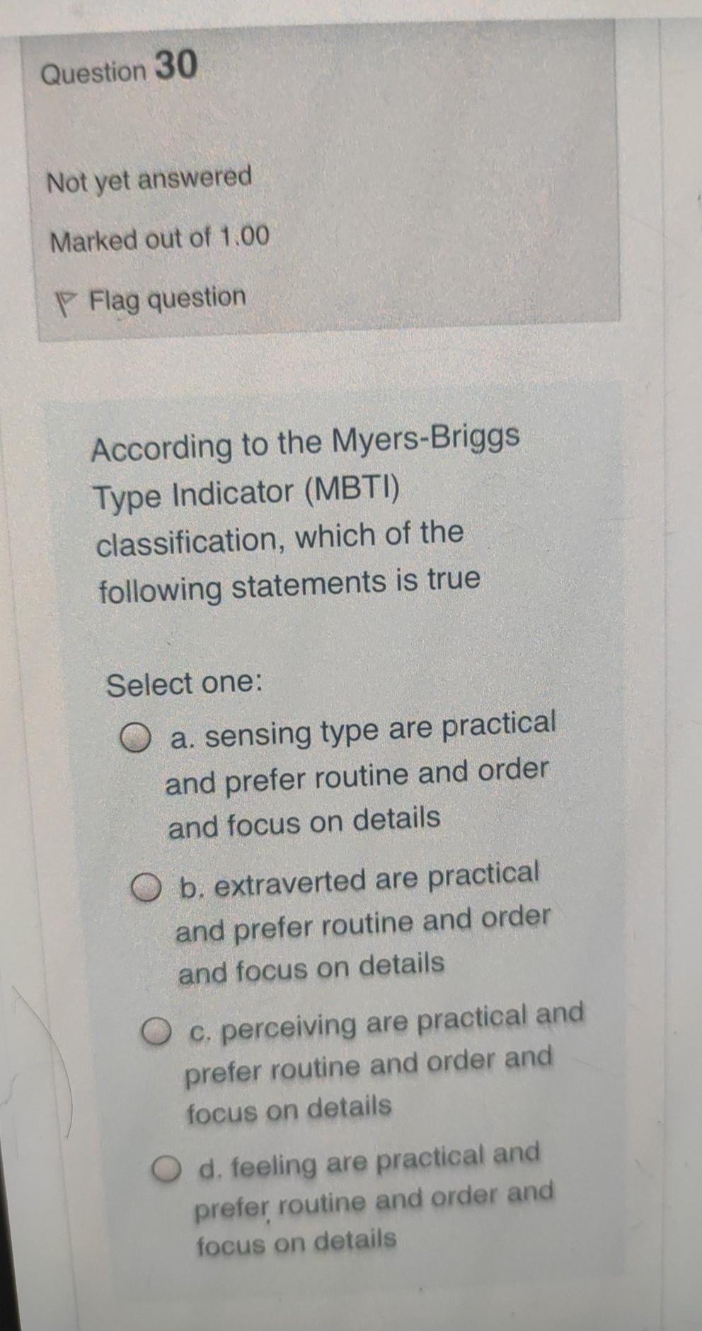 Solved Question 30 Not yet answered Marked out of 1.00 P | Chegg.com