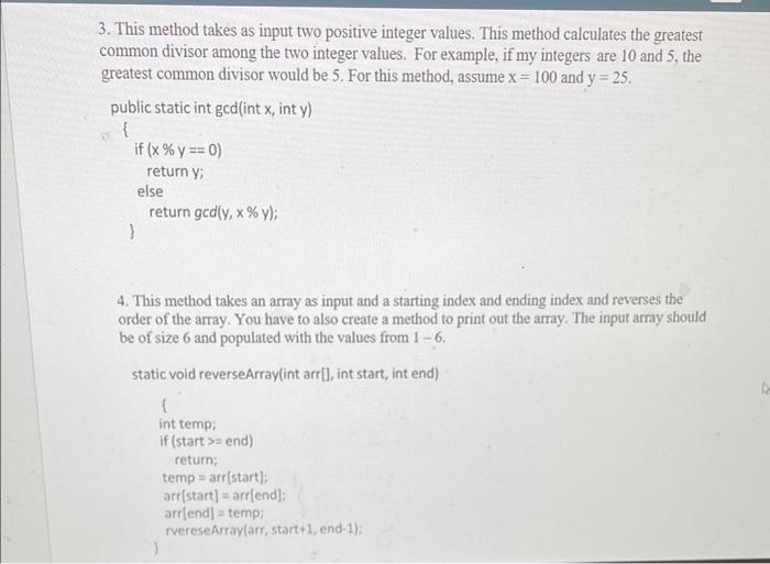 Solved Important: For Each Recursive Method Show Indetail | Chegg.com