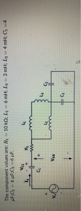 Solved For the circuit shown below, the source voltage (V) | Chegg.com