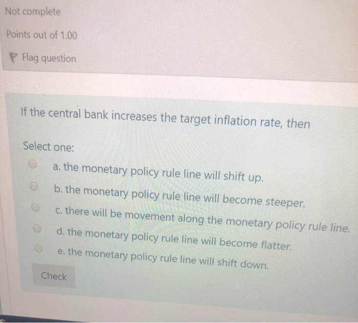 The flat inflation adjustment line reflects the idea | Chegg.com