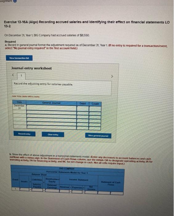 Solved On December 31, Year 1, BIG Company had accrued | Chegg.com