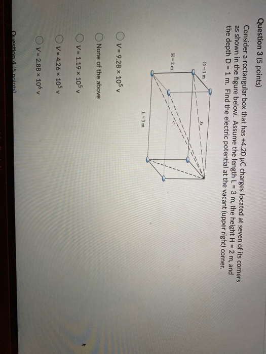 Solved Question 3 (5 points) Consider a rectangular box that | Chegg.com