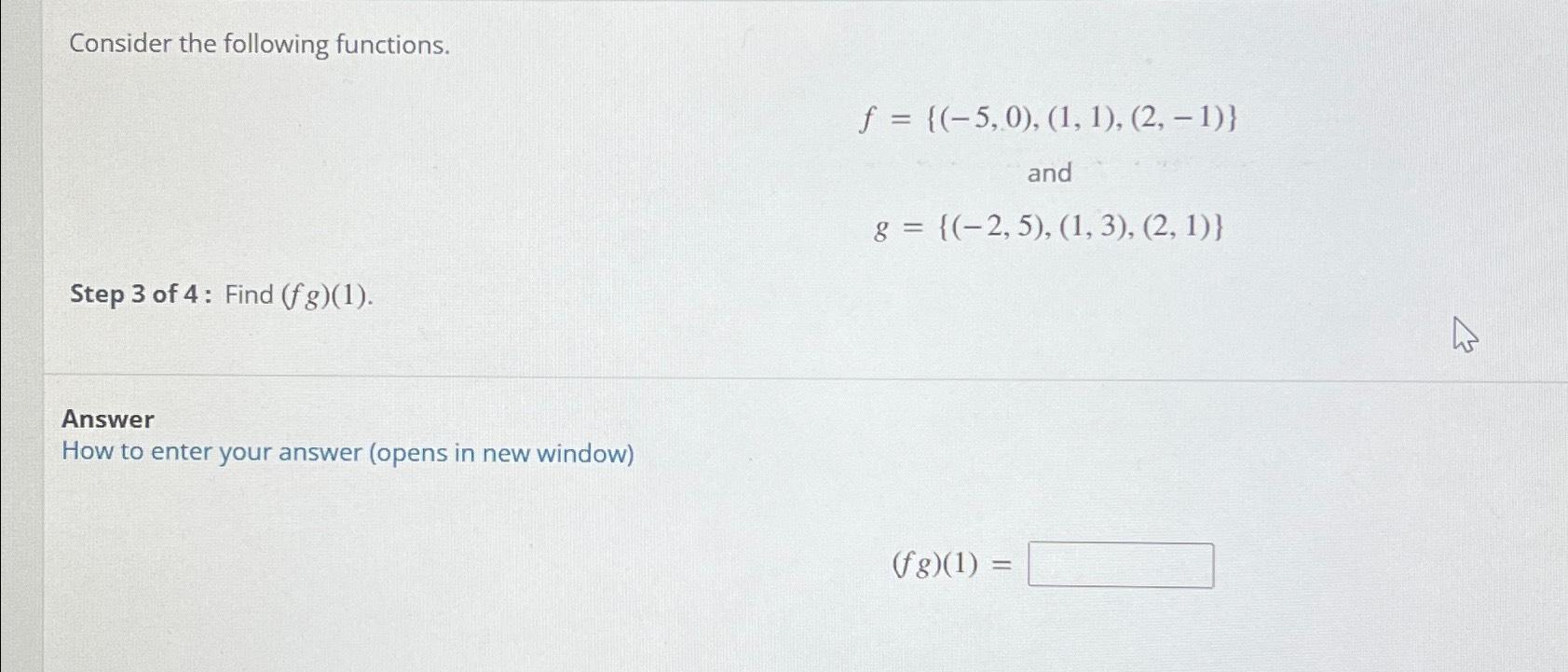 Solved Consider The Following | Chegg.com