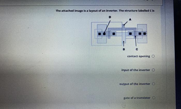 Solved The attached image is a layout of an inverter. The | Chegg.com