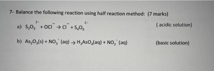 Solved 2- For the following reaction, determine rate law | Chegg.com