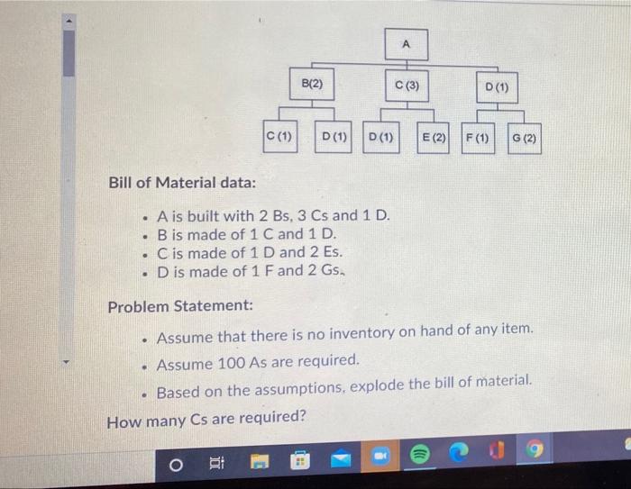 Solved A B(2) C (3) D (1) c (1) D (1) D (1) E (2) F(1) G (2) | Chegg.com