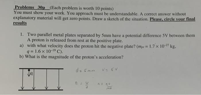 Solved Problems 30p(Each problem is worth 10 points) You | Chegg.com