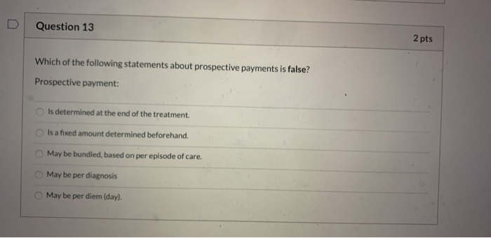 Solved Question 10 2 pts Which of the following costs | Chegg.com