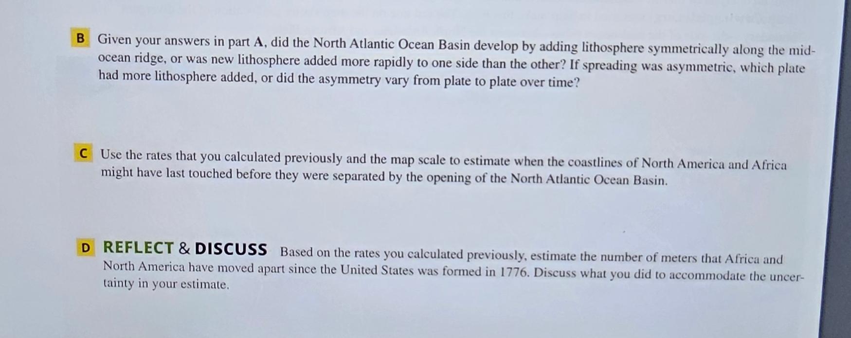 B Given Your Answers In Part A, ﻿did The North | Chegg.com