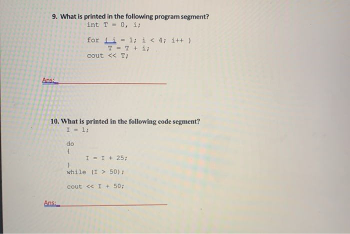 Solved type of loop. 6. The do-while loop is a a) pre-test | Chegg.com