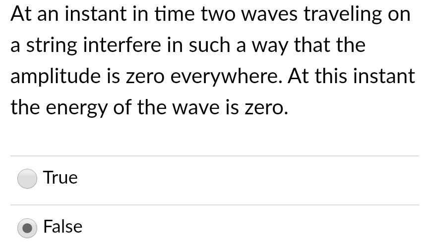 Solved At an instant in time two waves traveling on a string | Chegg.com