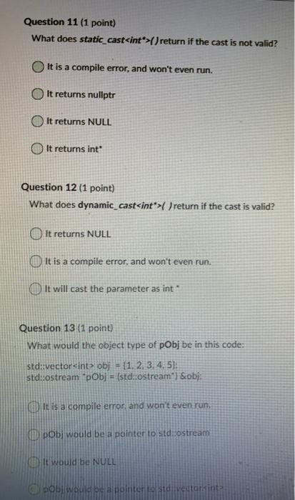 Static Cast Int Example