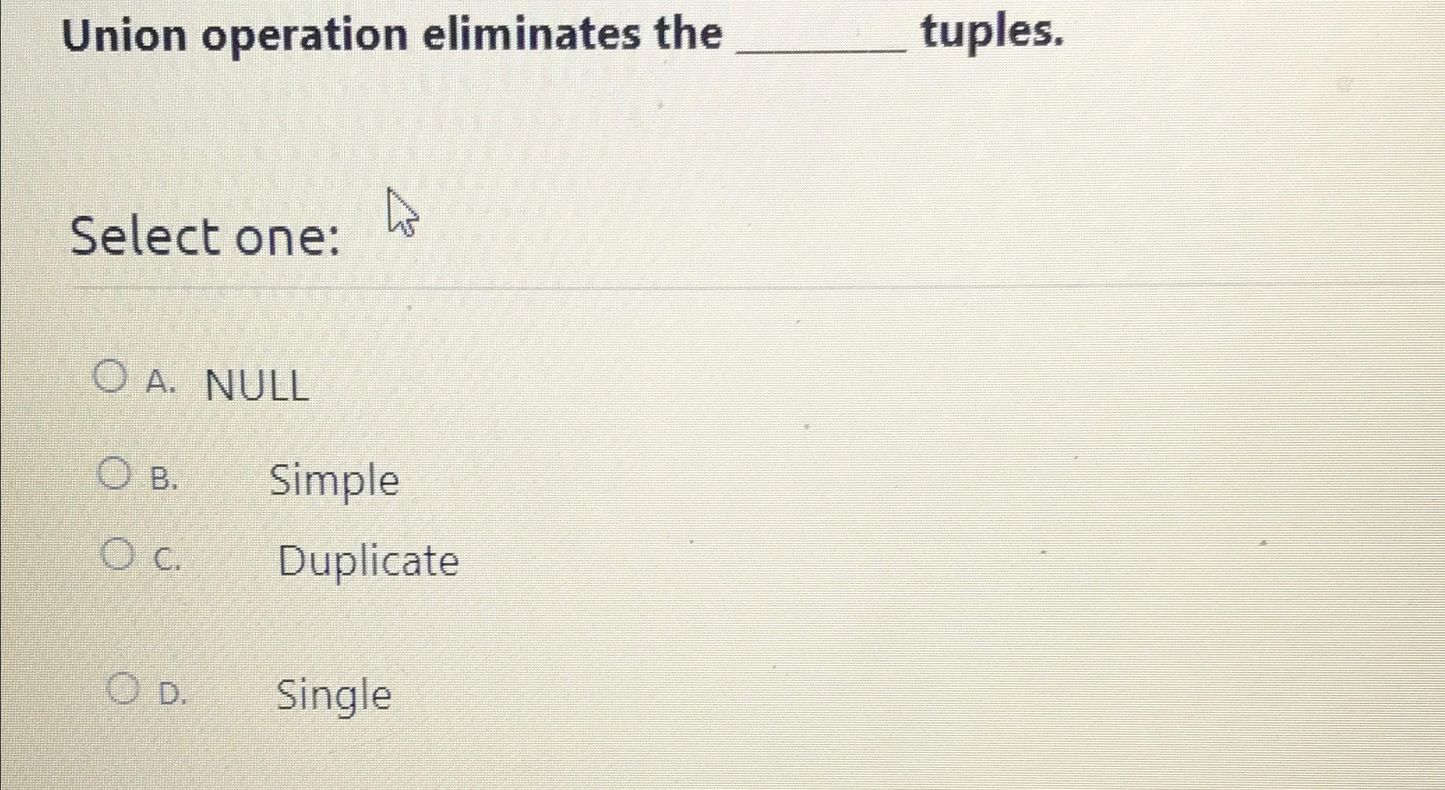 Mastering Tuple Union Refinement in TypeScript - Solved Union operation eliminates the tuples.Select one:A. | Chegg.com