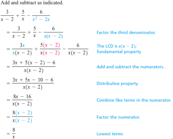 Solved: Add or subtract as indicated. Write all answers in lowe ...