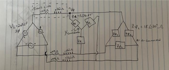 Solved A. Draw the per-phase equivalent circuit B. Find the | Chegg.com